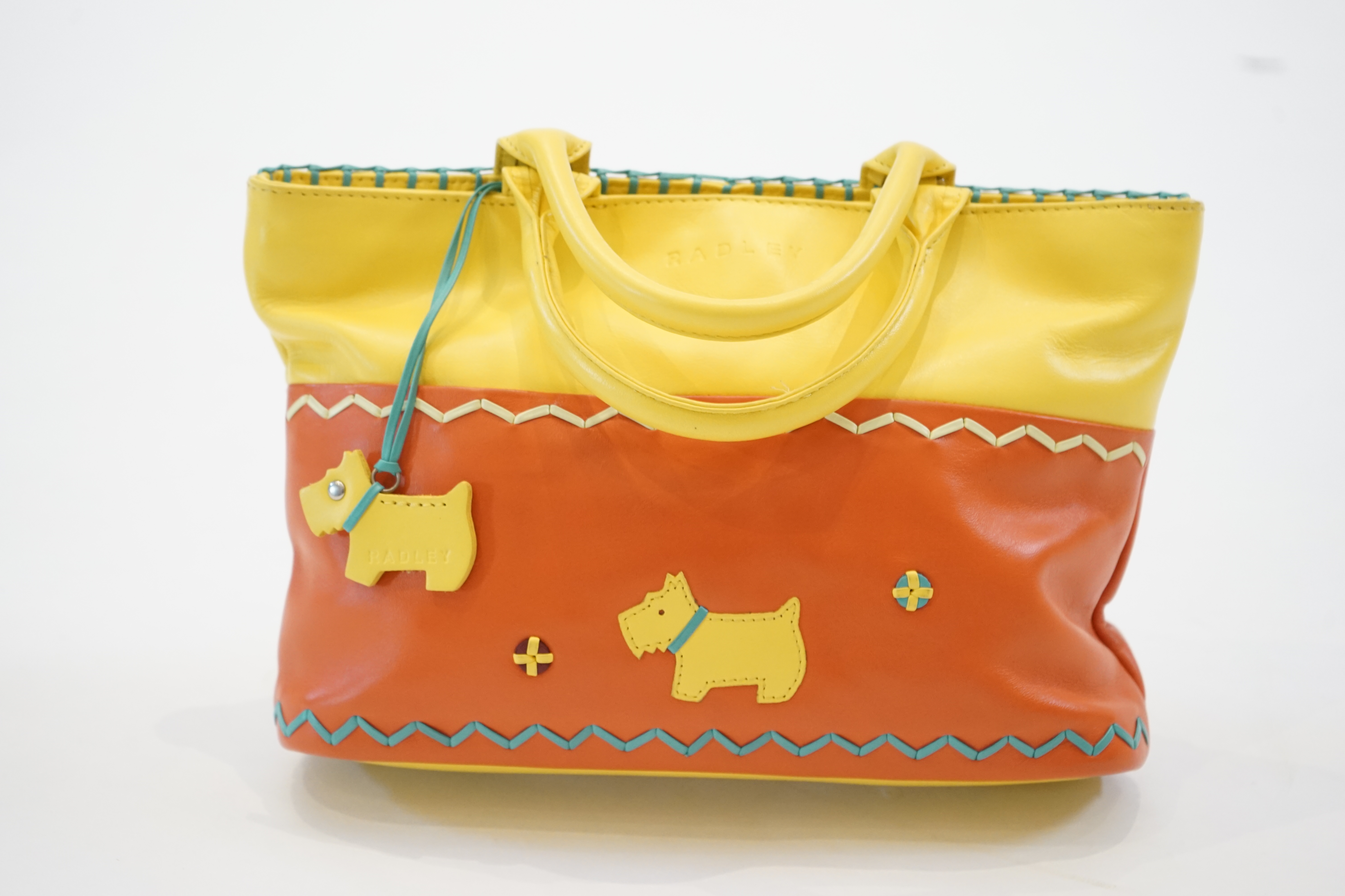 A Radley 'Ethnic Elephant' rare grab bag from 2004, width 27cm, depth 7cm, height 18.5cm